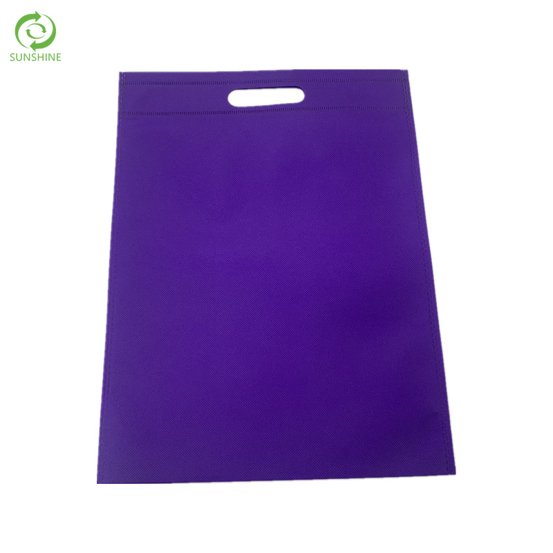 D-cut袋彩色布热销100％PP无纺布布低价购物袋制造商