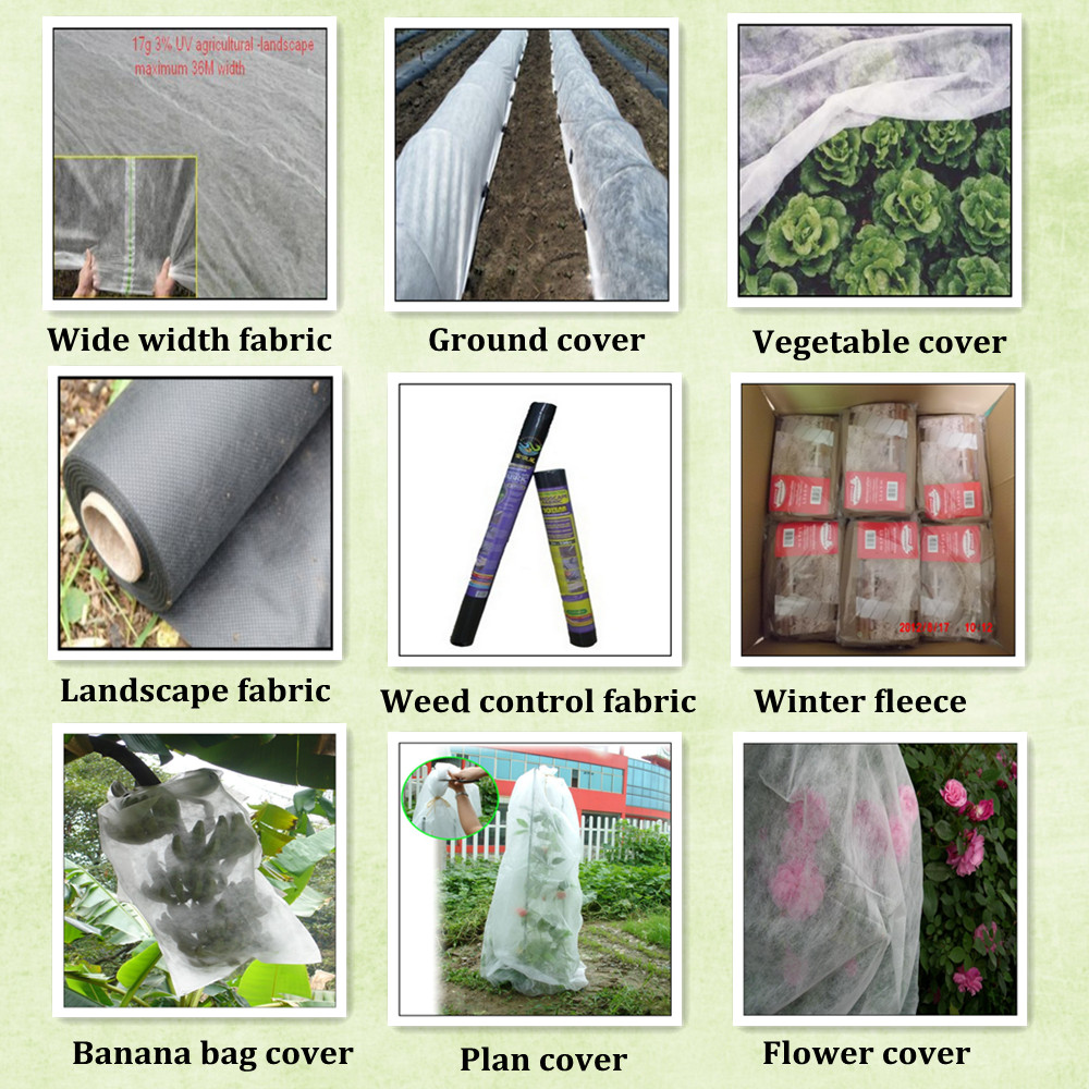 生物可降解100％聚丙烯无纺布，用于农业杂草屏障/杂草控制